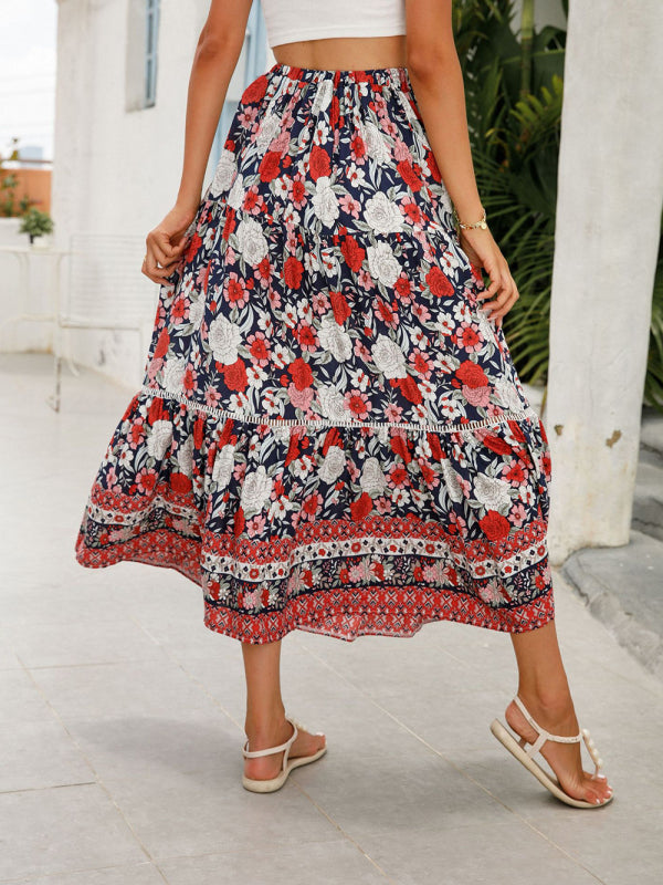 Bohemian Maxi Beach Skirt
