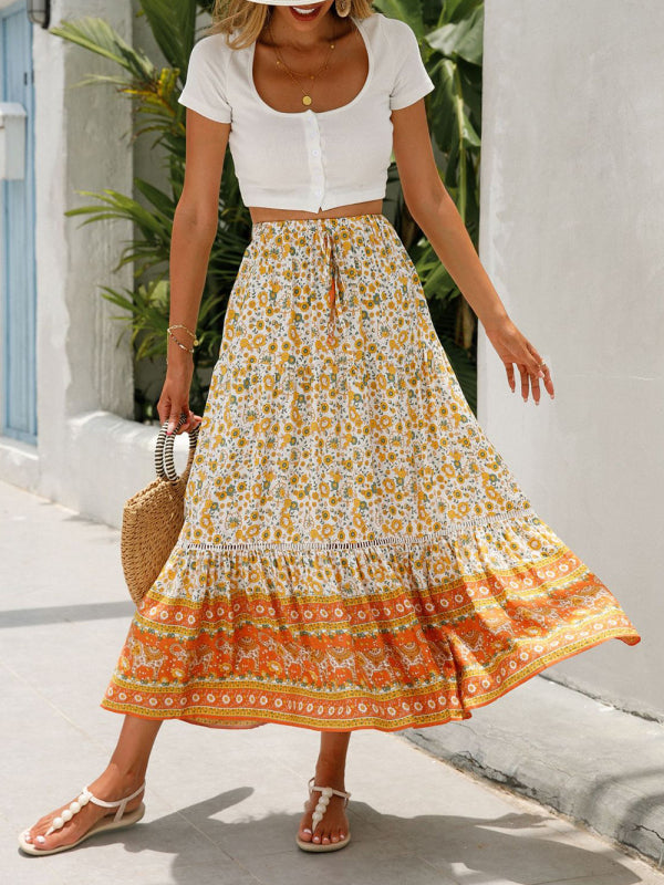 Bohemian Maxi Beach Skirt