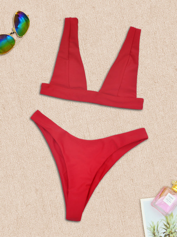 Push-Up Deep V Bikini Set – Sleek Fit & Flattering Support by Sailing Maria