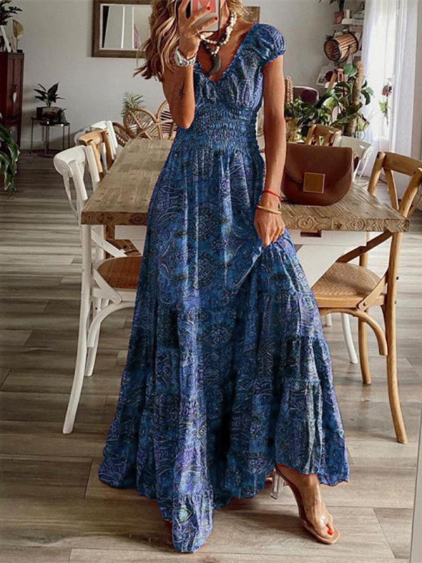 Boho Floral Maxi Dress – Sleeveless Summer Style