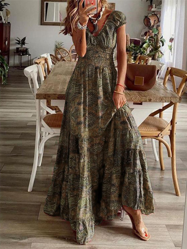 Boho Floral Maxi Dress – Sleeveless Summer Style