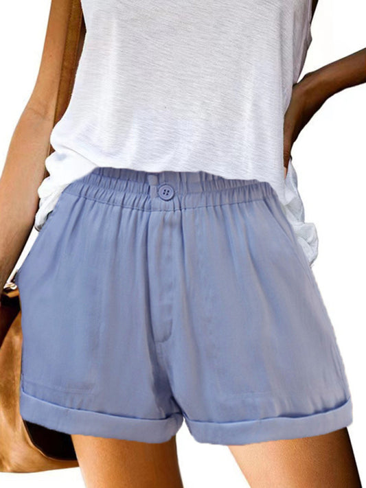 Casual Elastic Buckle Shorts – Smiling Maria