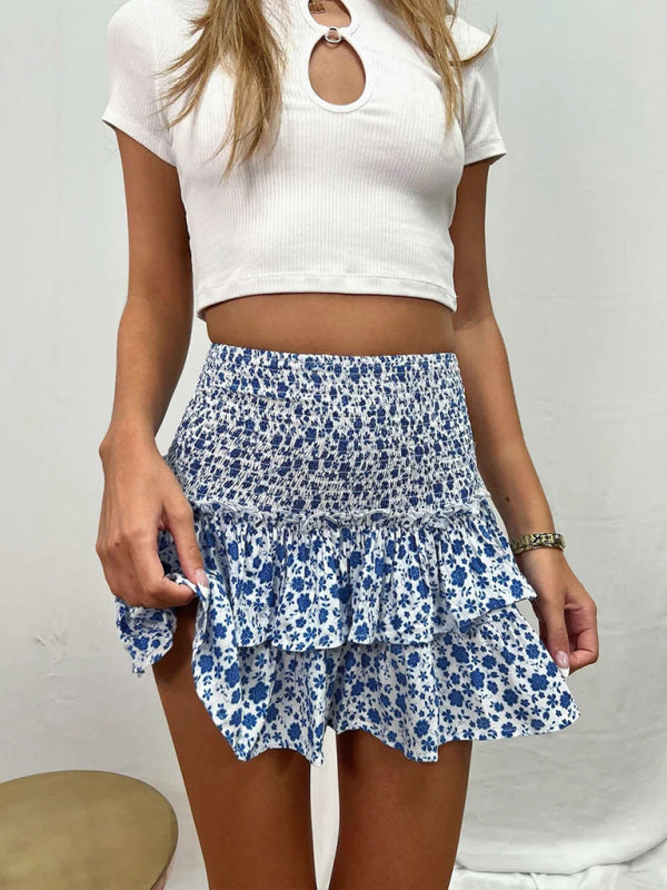Printed A-Line Mini Skirt – Smiling Maria