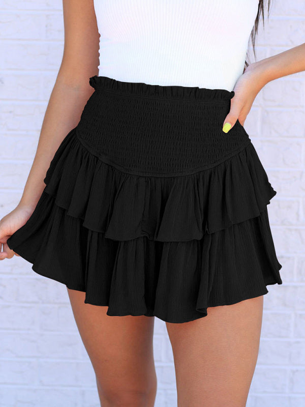 Ruffle Tiered Mini Skirt – Smiling Maria
