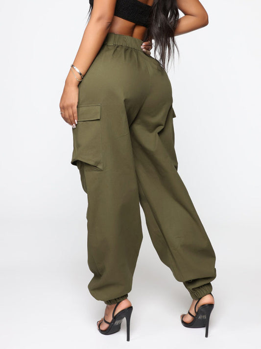 Women’s Cotton Straight-Leg Cargo Pants