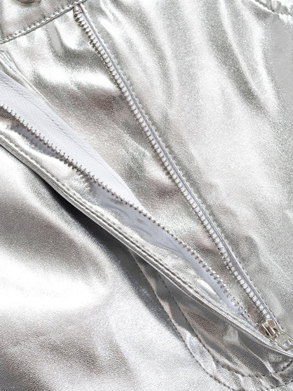 High Waist PU Leather Pants – Smiling Maria