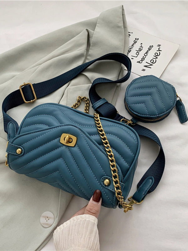 Small PU Chain Shoulder Bag – Casual Crossbody