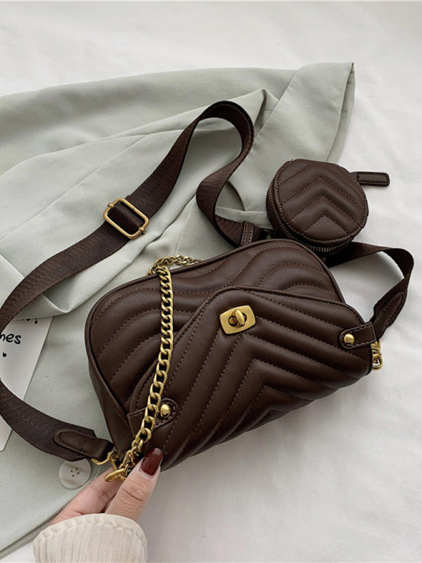 Small PU Chain Shoulder Bag – Casual Crossbody
