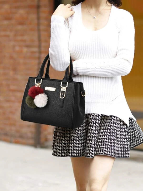 Women's PU Leather Shoulder Handbag