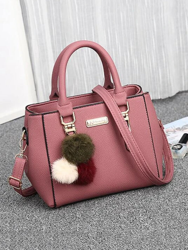 Women's PU Leather Shoulder Handbag