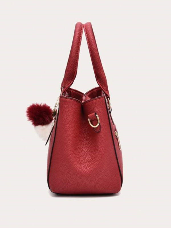 Women's PU Leather Shoulder Handbag
