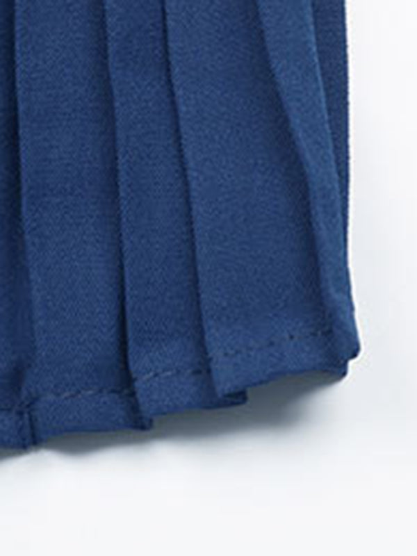 Pleated Neck Tie Midi Dress – Elastic Waist, Graceful Fit, Spring-Ready