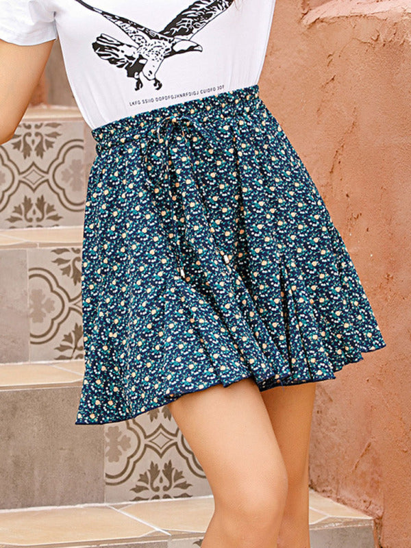 Floral Woven Mini Skirt – Smiling Maria