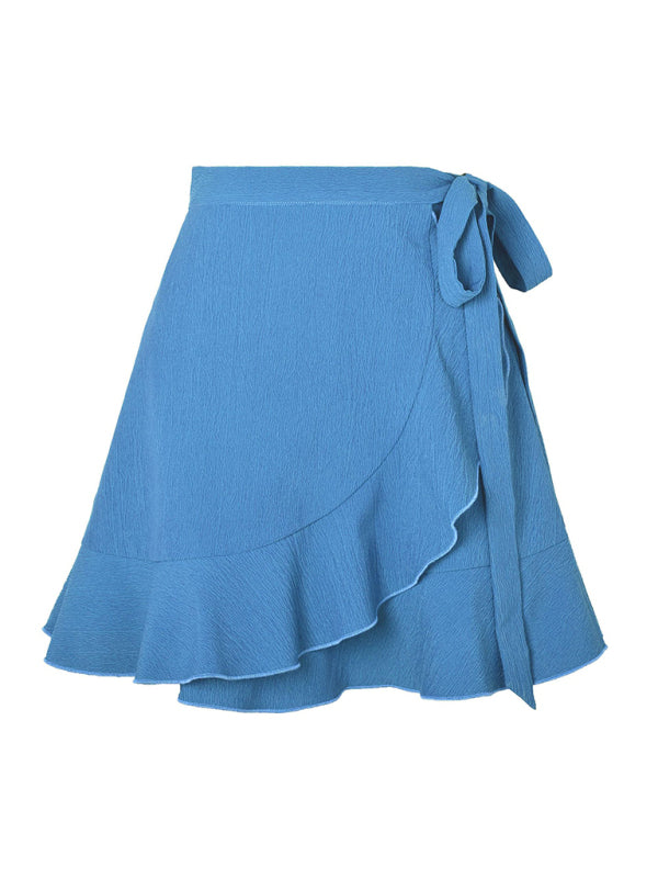 High Waist Ruffle Tie Skirt – Smiling Maria