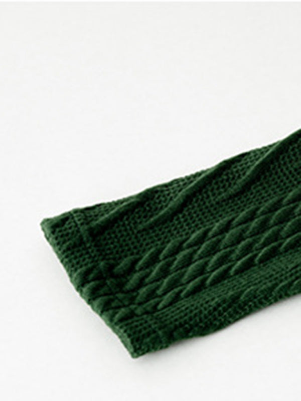 Slim Fit Rhombus Knit Wrap Skirt – High-Waisted, Stretchy Spring Style