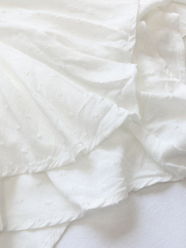 Romantic Pleated Sleeve Cake Skirt Dress – Fitted Waist & Irregular Hem