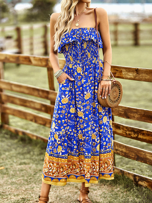 Boho Vacation Maxi Dress – Women's Lightweight Resort Wear
