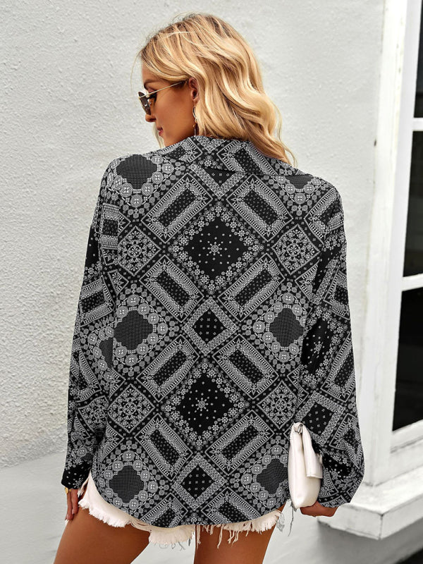 Four Seasons Casual Printed Long Sleeve Shirt