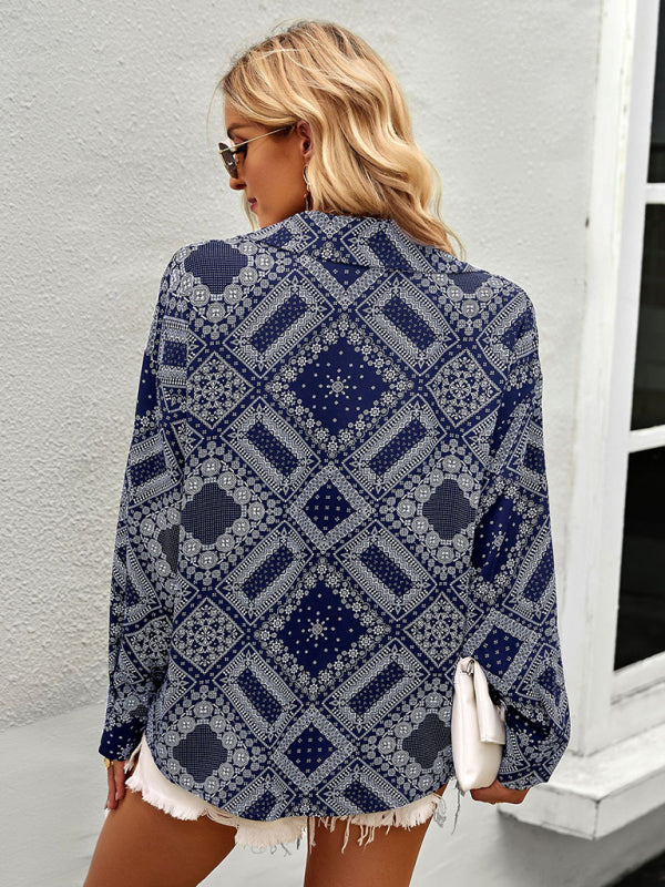 Four Seasons Casual Printed Long Sleeve Shirt