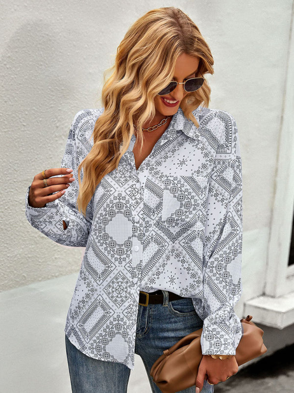 Four Seasons Casual Printed Long Sleeve Shirt