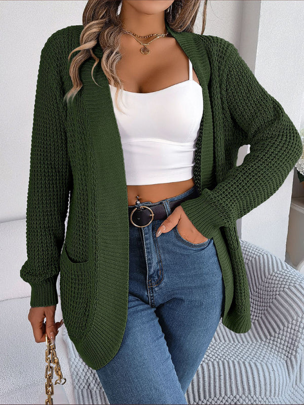 Casual Knit Long Sleeve Cardigan
