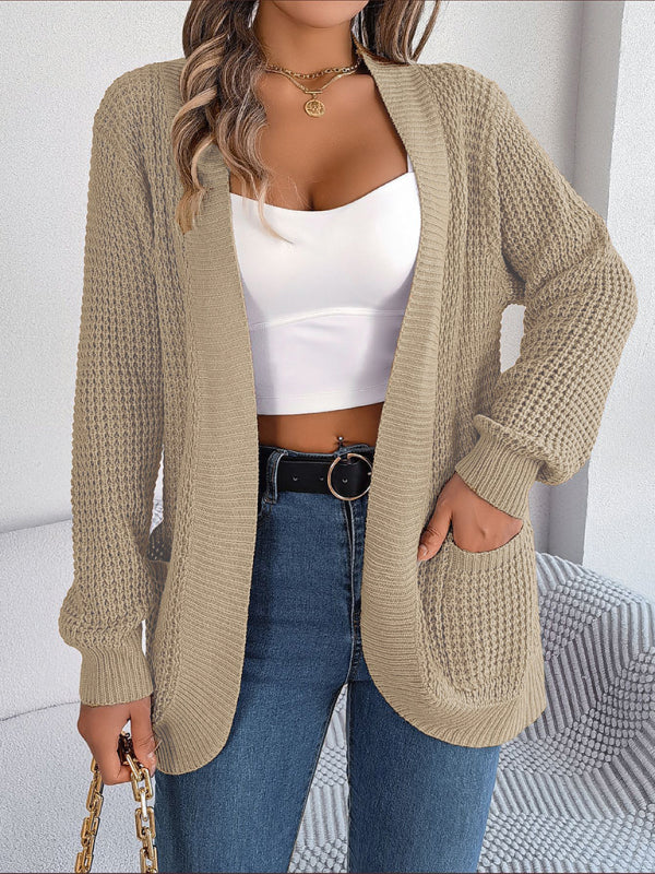 Casual Knit Long Sleeve Cardigan