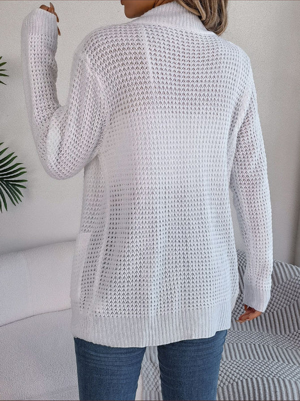 Casual Knit Long Sleeve Cardigan