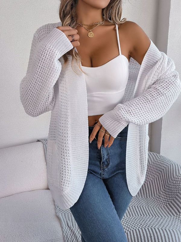 Casual Knit Long Sleeve Cardigan