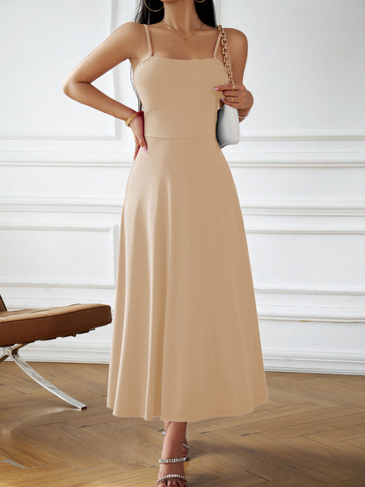 Strapless Suspender Bodycon Dress – Spring Knit Style with Back Detail