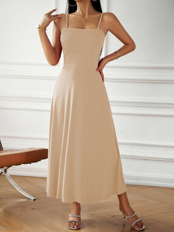 Strapless Suspender Bodycon Dress – Spring Knit Style with Back Detail