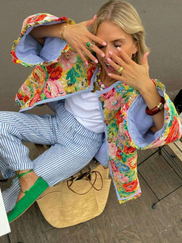 colorblock-trumpet-sleeve-padded-jacket-34840371