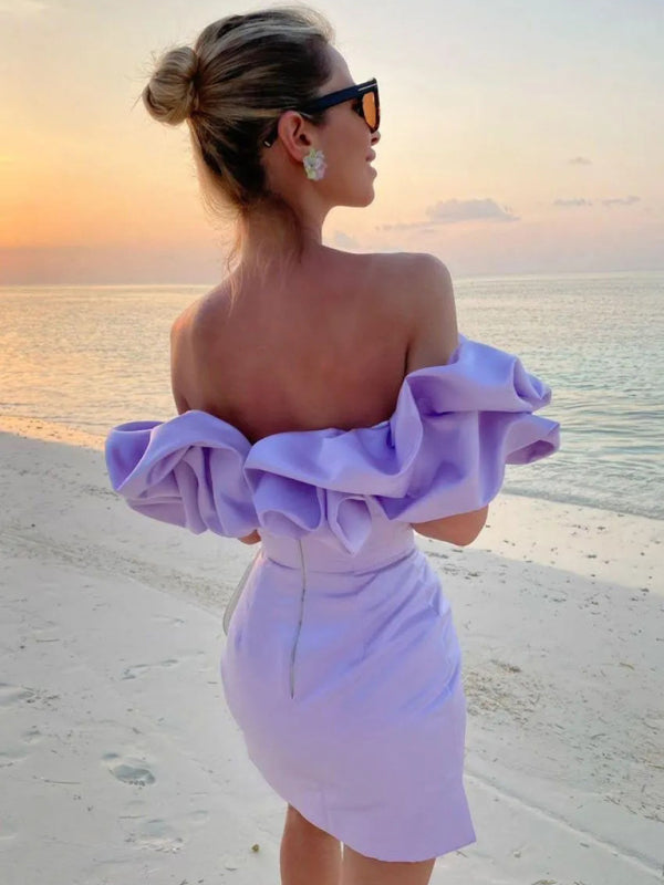 Solid Strapless Midi Dress – Woven Polyester, Form-Hugging & Elegant Fit