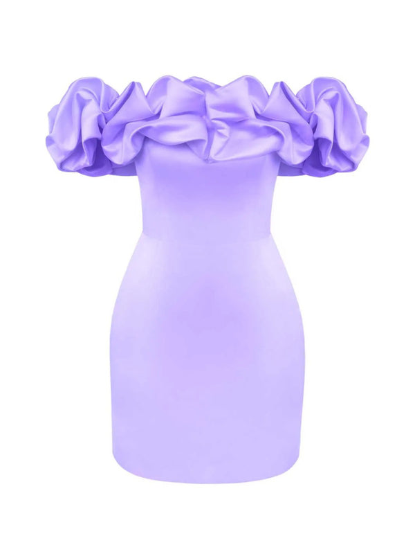 Solid Strapless Midi Dress – Woven Polyester, Form-Hugging & Elegant Fit