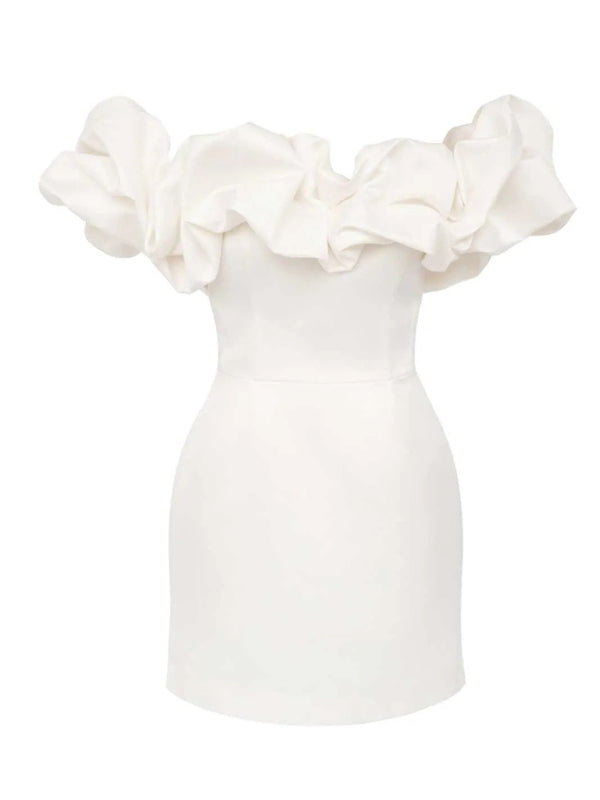 Solid Strapless Midi Dress – Woven Polyester, Form-Hugging & Elegant Fit