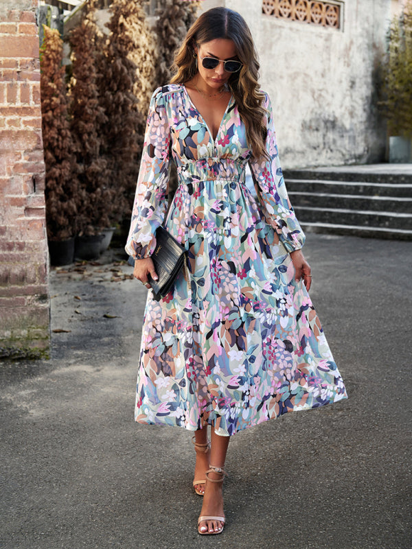 Bohemian Printed Maxi Skirt – Lightweight Woven Resort Style for Summer
