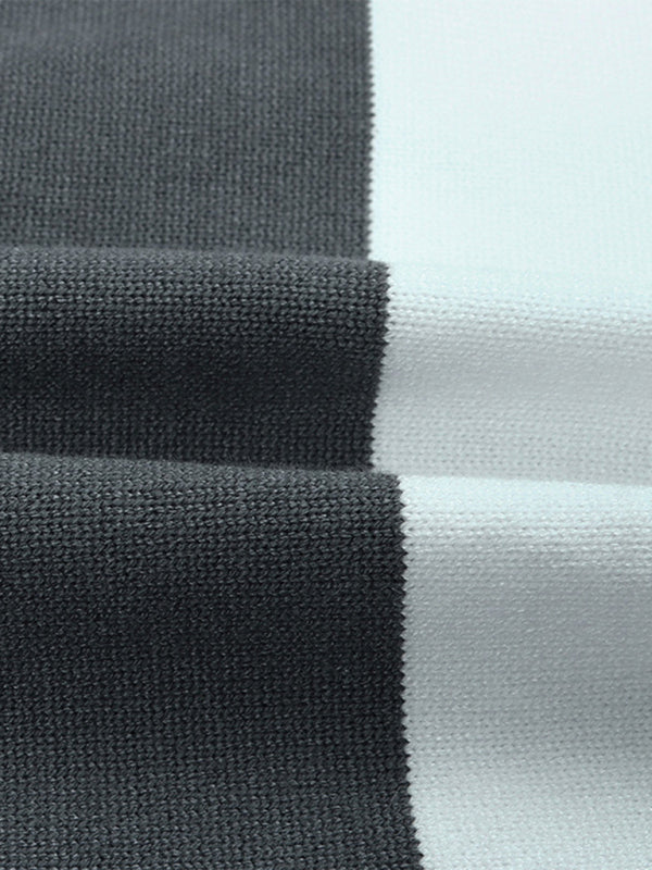 Rainbow Patchwork Knit Cardigan Sweater