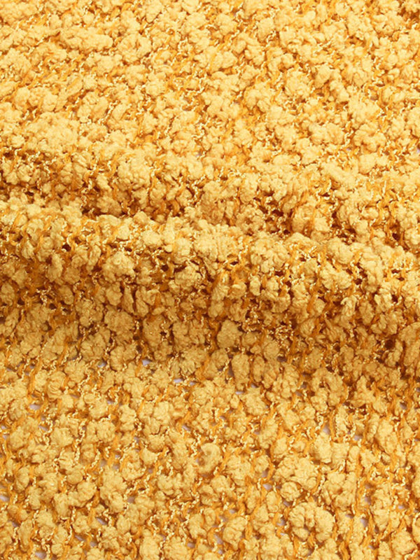 Velvet Knit Cardigan Sweater with Pockets