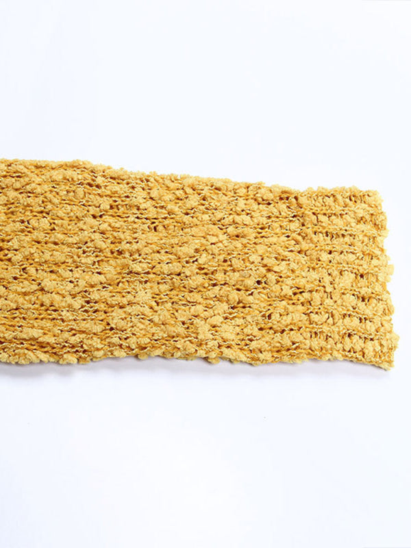 Velvet Knit Cardigan Sweater with Pockets