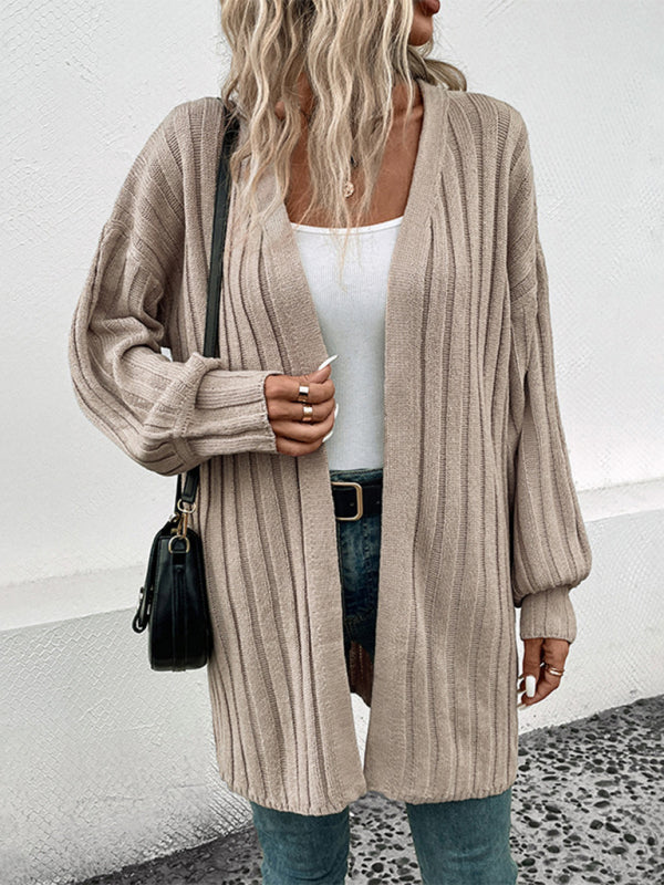 Women's Long Sleeve Knit Cardigan Sweater