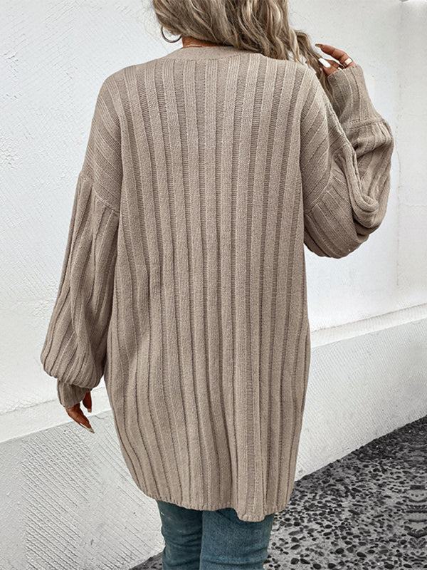 Women's Long Sleeve Knit Cardigan Sweater