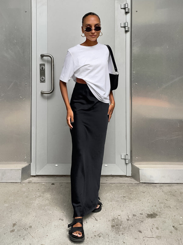 Grace Woven High-Waist Skirt – Smiling Maria