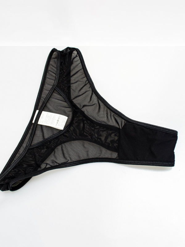 Sexy Three-Piece Lingerie Set with Garter Belt – High Stretch & All-Season Wear