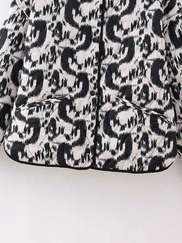 Animal Print Knit Jacket – Smiling Maria