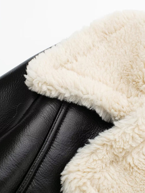 Двусторонняя короткая мото куртка – Smiling Maria