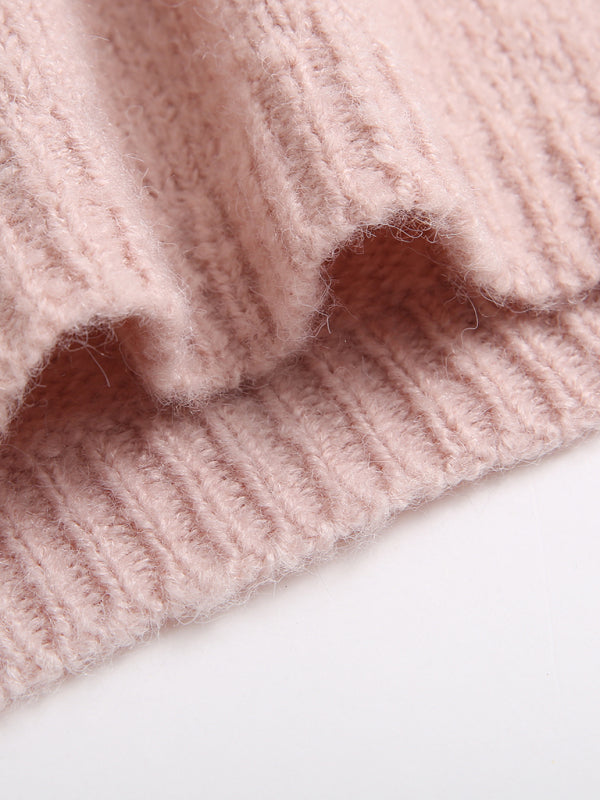 Raidallinen neulottu pitkä neuletakki – Smiling Maria