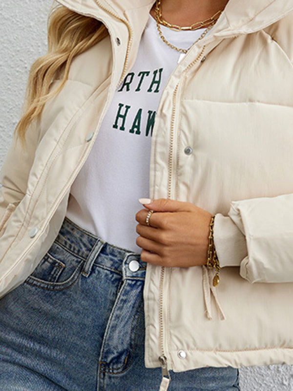 Casaco Acolchoado Leve com Gola Alta – Smiling Maria