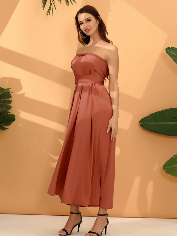 Multi-Wear Backless Bandage Maxi Dress