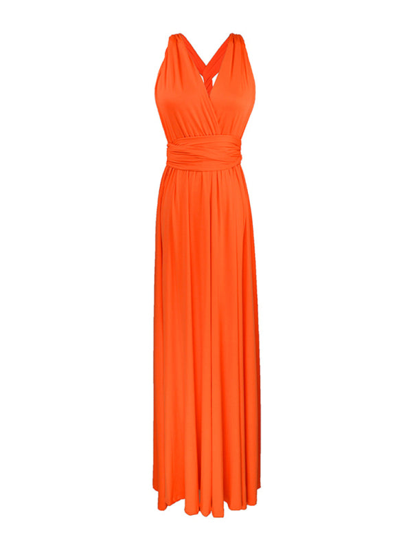 Multi-Wear Backless Bandage Maxi Dress