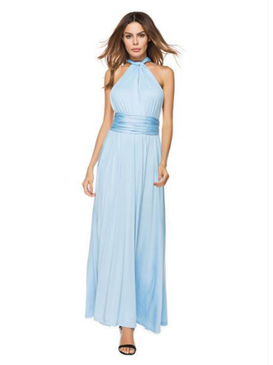 Multi-Wear Backless Bandage Maxi Dress