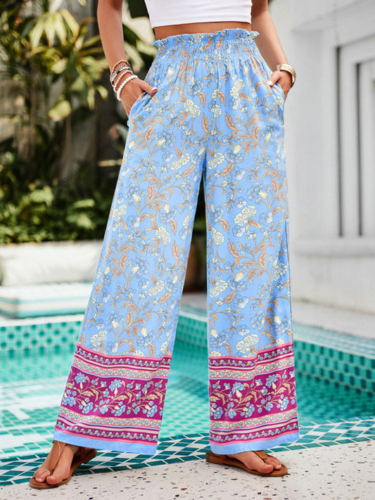 Floral Print Casual Trousers – Smiling Maria